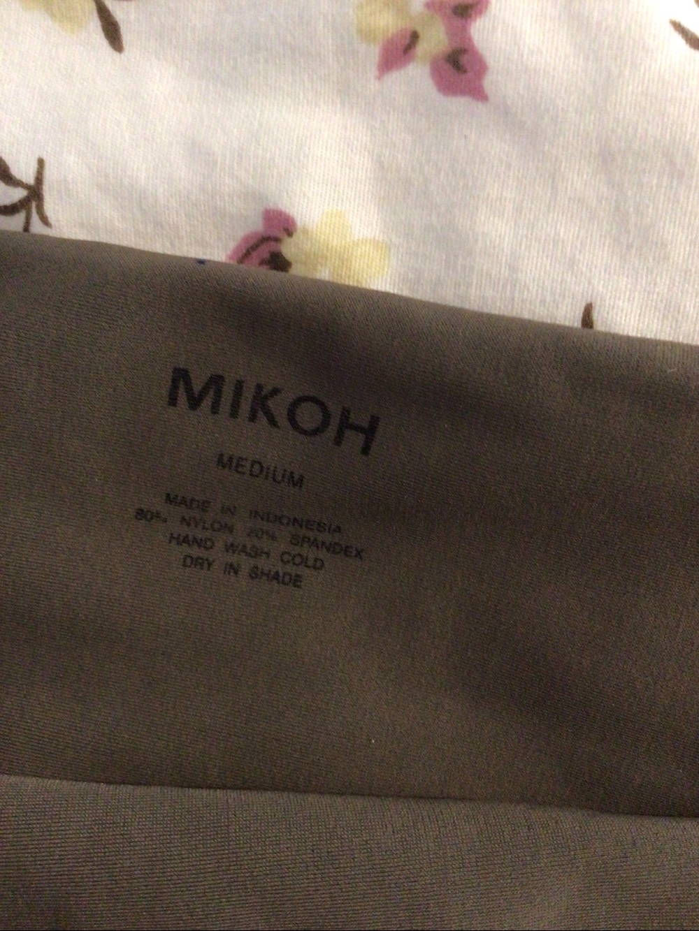 Mikoh Olive Green Strappy Side Bikini Bottom - Picture 2 of 4
